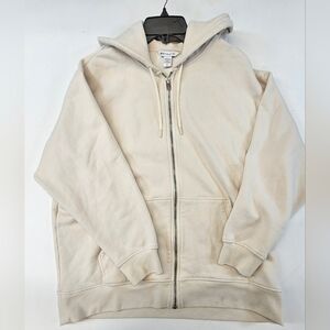 Athleta - Unstoppable Fleece Lined Full Zip Large Beige Hoodie Sweatshirt  2024